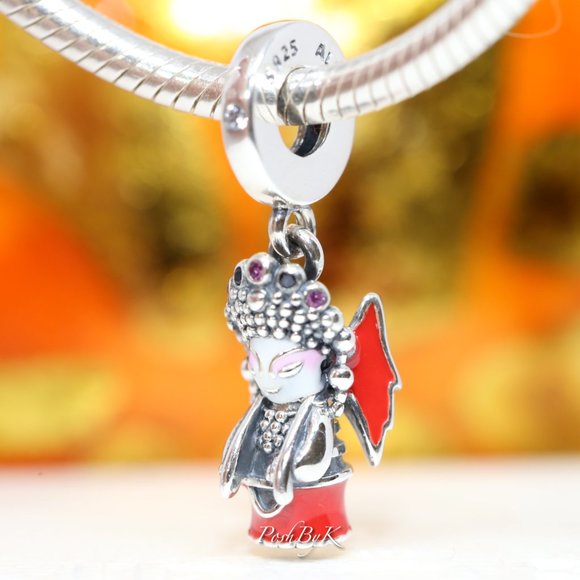 Pandora Dangle Charm Peking Opera Doll 799387C01 - Picture 3 of 6